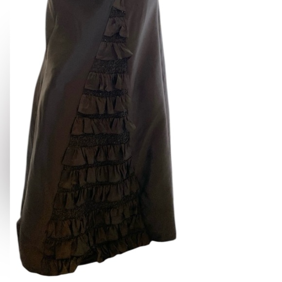 Jovani Strapless Gown Black - Picture 3 of 5